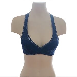 Victoria's Secret Lace Bralette in Navy Blue X-Small